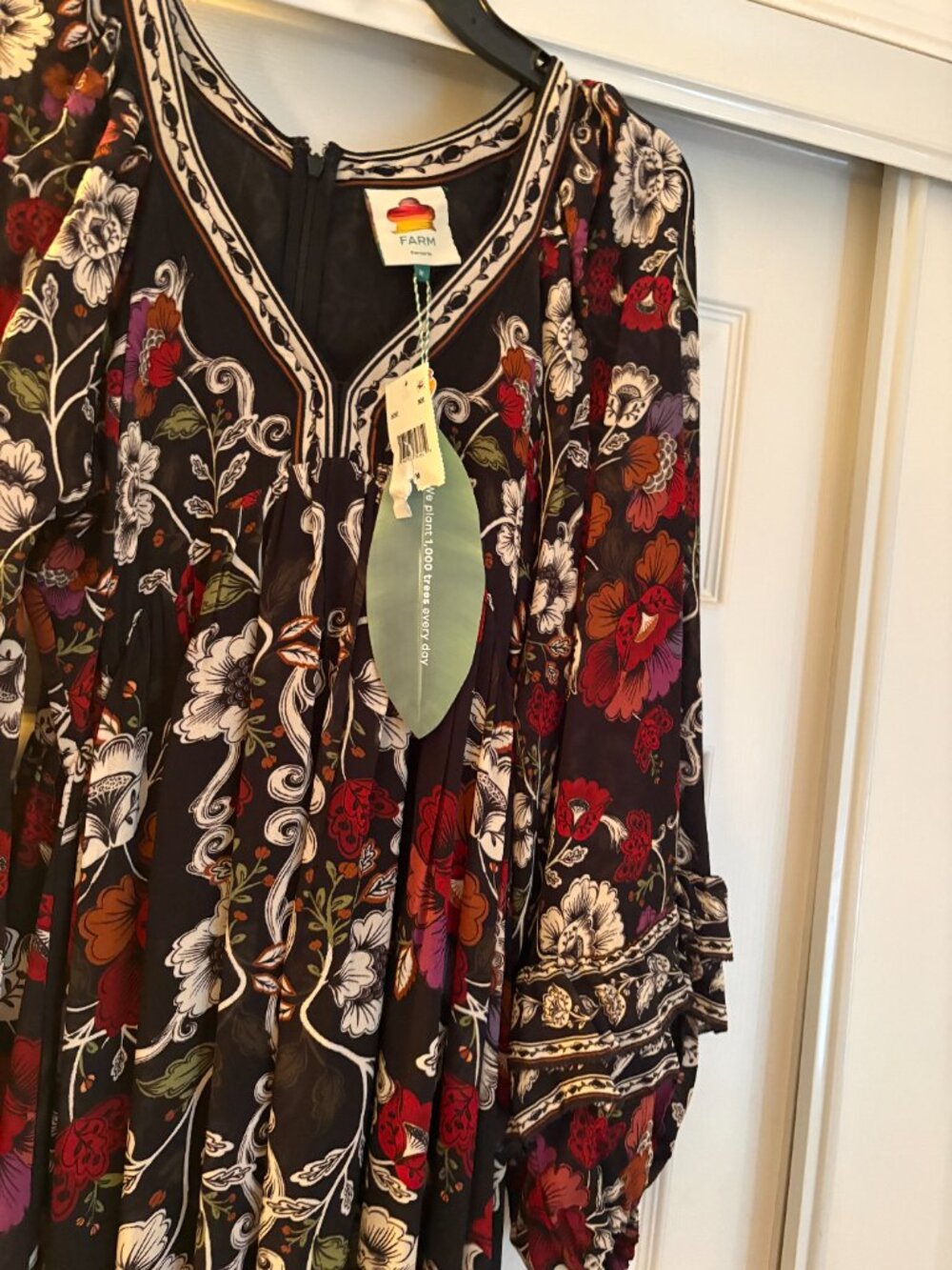 FARM Rio Rococo Flowers Maxi Dress NWT Size Medium - Picture 9 of 9